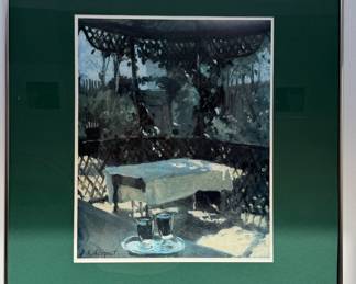 Framed/Matted Print of "Wineglasses" (also known as Two Wine Glasses) by American Artist John Singer Sargent