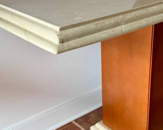 Console Table Beveled Edge Top