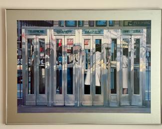 "Telephone Booths" (1967) by American Artist Richard Estes