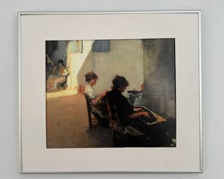 Framed/Matted Print "Venetian Bead Stringers" by American Artist John Singer Sargent