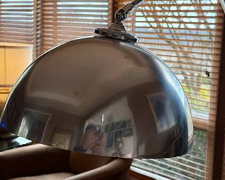 Metal Arc Floor Lamp with Dome Shade by Leviton