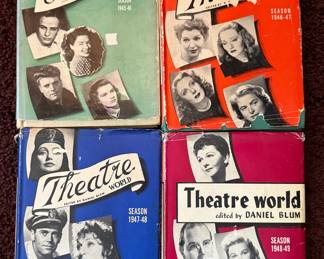 Four Volumes of Theatre World Yearbooks, Edited by Daniel Blum
(Covering the Theatrical Seasons from 1945 to 1949)