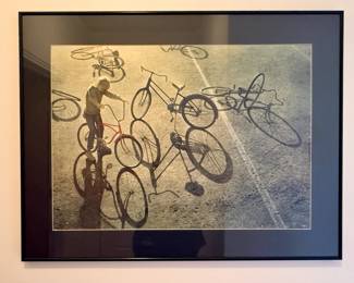 "Shadow Play: Bicycles & Balloons" by American Artist Robert Remsen Vickrey