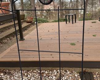 Garden Trellis with Dragonfly Design