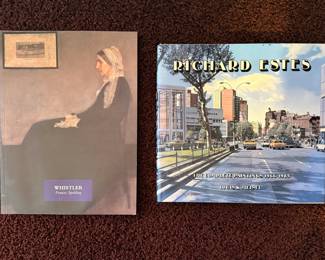Two Art Books:
"Whistler" by Frances Spalding
"Richard Estes: The Complete Paintings 1966-1985" by Louis K. Meisel