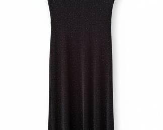 Hampton Nites Black Glitter Knit Dress