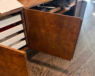 Burl Wood 'floating' cabinet