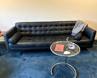 icanto black leather sofa