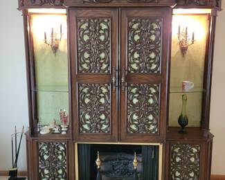 Mid century Bar/Stereo/Fireplace