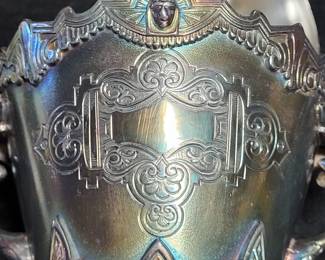 ANTIQUE LATE 19 CENTURYBAROQUE SLIVERPLATE TEA SET