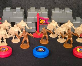 1983 Crossbows Catapults game pieces