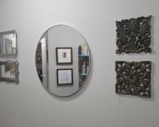 Mirrors and DBK styles, Inc (circa 2000) art deco wall plaques