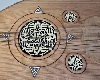 up close details of the oud. 