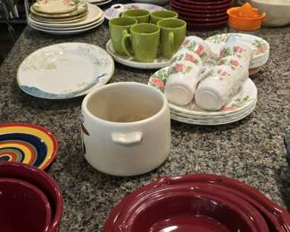 dish sets, bowls, platters, mugs, and more