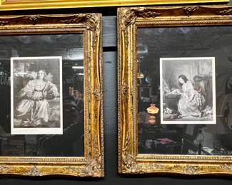 Pair of Framed Vintage Prints 