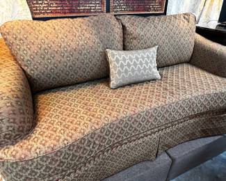 Neutral Tones Sofa-Single Cushion, Rolled Arms 