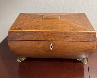 C1860 Rosewood Tea Caddy