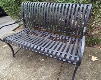 Outdoor Metal Bench 26x37x47