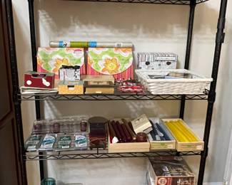 Lots of candles, stationery, puzzles