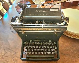 Vintage Underwood manual typewriter.