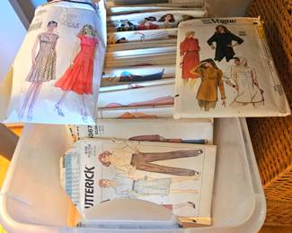 Vintage sewing patterns.