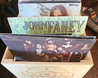 Vintage vinyl records.