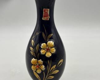 Cobalt Blue Vase w/ Flower by Geschenke