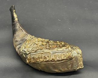 Ram's Horn Anointing Oil Holder from Jerusalem