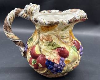 Ceramic Picture w/ Bow & Raised Fruit Image