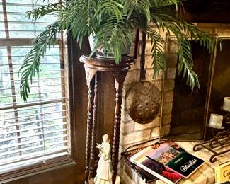 Antique plant stand