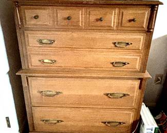 Vintage highboy dresser