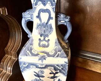 Large bird and flower vase