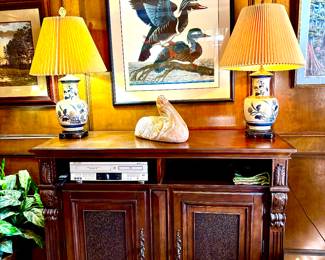 Handsome entertainment console