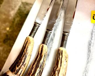 Set of 6 Mappin & Wade horn handle knives