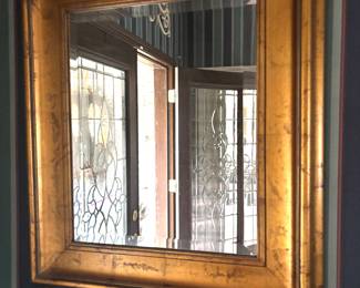 Gold frame mirror