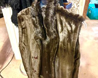 Faux fur vest