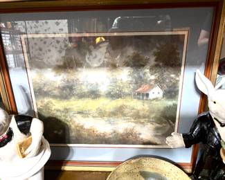 Vintage signed and numbered Mary Bertrand lithograph