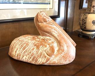 Pelican sculpture