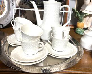 White coffee set