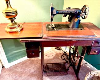 Vintage singer treadle sewing machine