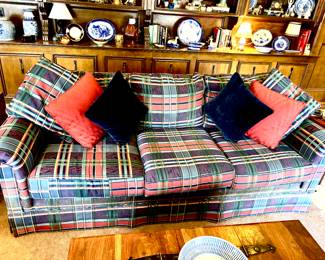 Plaid sofa