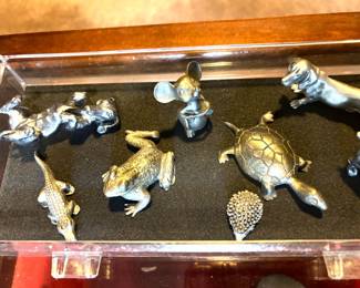 Mini pewter animals and figures