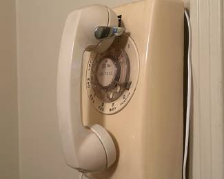 Vintage wall phone. 