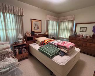 Five piece Bauman Brothers bedroom suite.