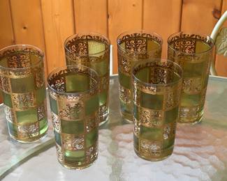 Beautiful Mid - Century Culver Prado Highball glasses. 