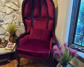 Vintage Mid Century Bonnet / Hood Chair