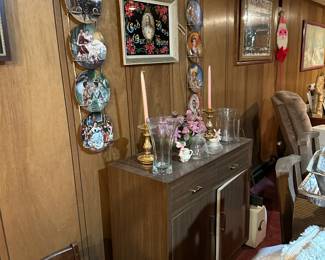 Mid Century Table w/ 6 Chairs, China Cabinet & Server