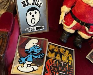 Carnival Mirrors - Mr. Bill, Pac Man, Smurf