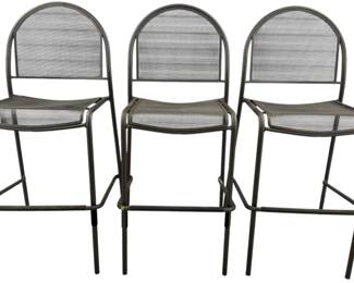 Set Of Three Metal Chairs