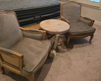 Pair of Deconstructed Bergere  Chairs